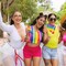25 Pcs Pride Flag Progress LGBTQ Accessories Gay LGBT Classic Rainbow Pride Flags Stuff Decorations Hand Held Stick Small Flags Bulk for Parade Rainbow Festival Party